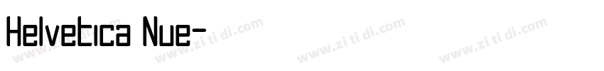 Helvetica Nue字体转换